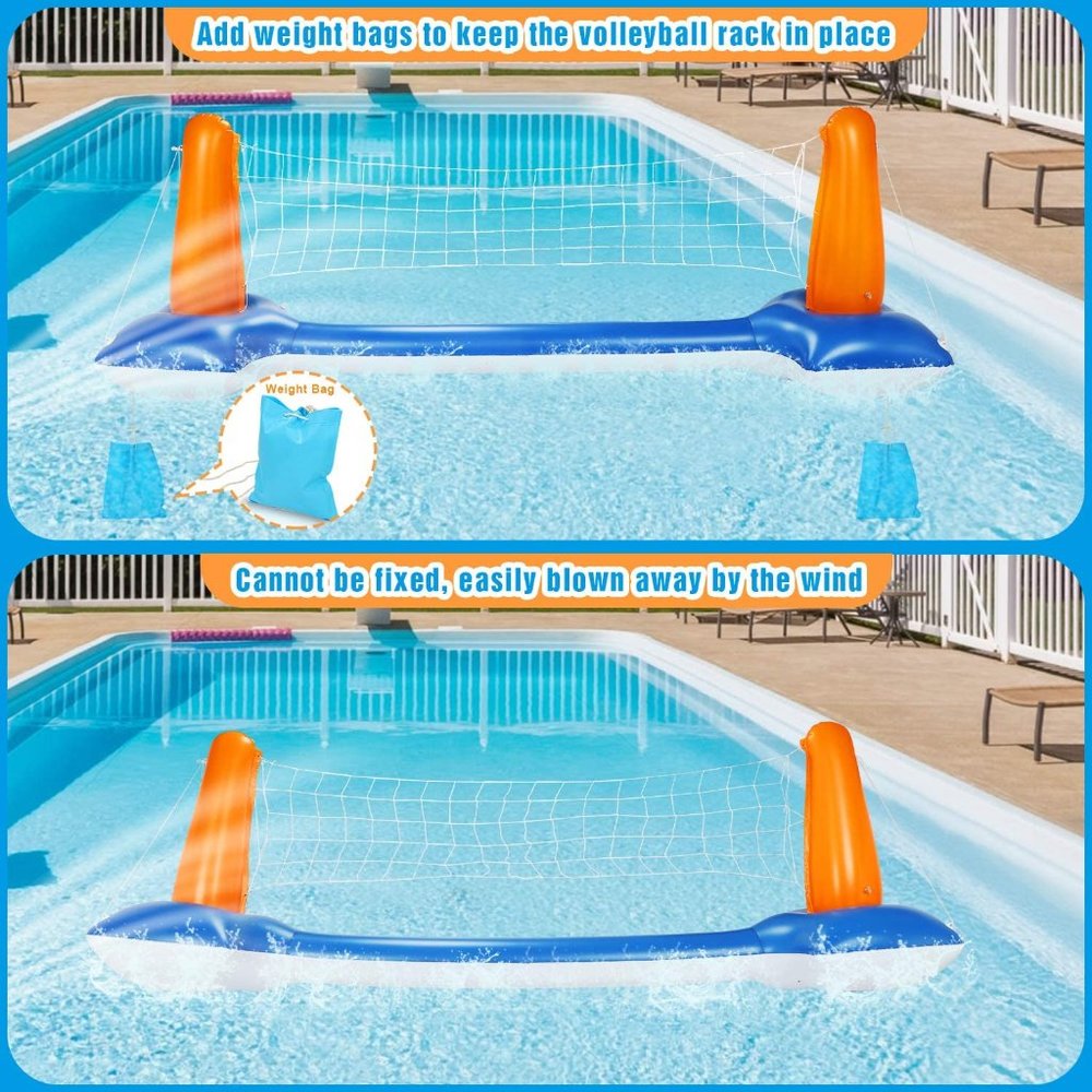 Inflatable Volleyball Set Pool Float Set - Picture 5 of 5